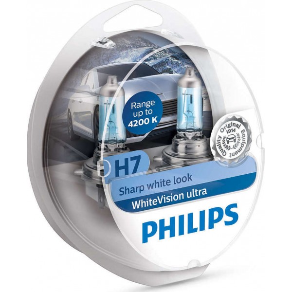 Λάμπες Philips WhiteVision Ultra H7 (12972WVUSM)